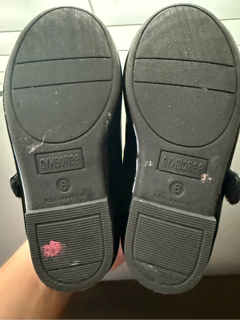 Gymboree Black Patent Mary Jane with Pearl-Trim Strap